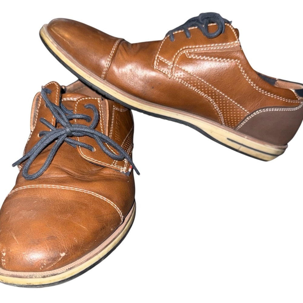 Tommy Hilfiger Brown Leather Shoes Men’s 8 1/2